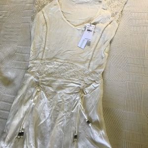 O'Neill White Lacy Dress Med